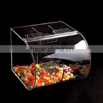 acrylic candy bulk bin,clear acrylic stackable candy bins (B-0297)