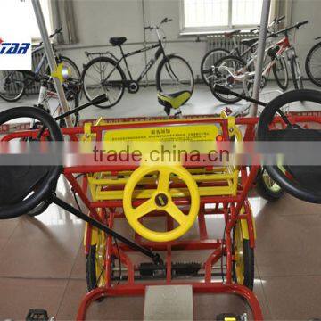 China Luxury Family Four Wheel Adult Two Person Surrey Bike for Sale