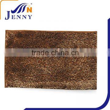 Polyester cotton short yarn chenille mat from China