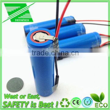 3.7v lithium battery 2AH 2.2ah 5ah 40ah for electric bike 18650 5C discharge