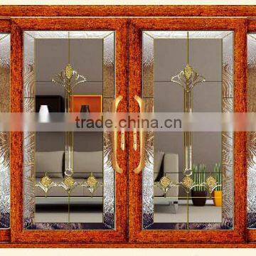 2120/2180 teak aluminum sliding door