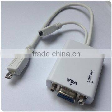 MHL for Iphone Usb to VGA Adapter for Samsung Galaxy S3 MHL Cable photo-3