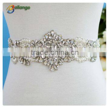 2016 high quality handmade new design rhinestone sash belt