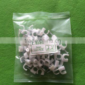 Good Selling Full Size PE Material Round Nail Cable & Wire Clip