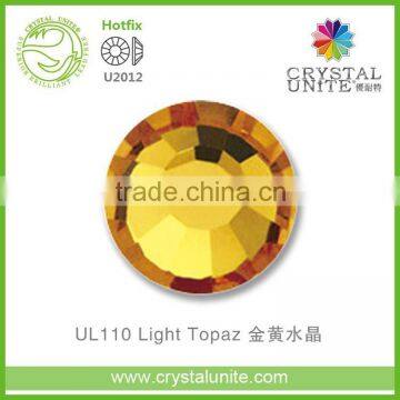 U2012 Light Topaz Lead Free Hot Fix Rhinestone