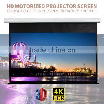 200 inch projector screen for home theater ,cheap price motorized projector screen