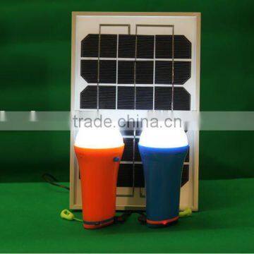 Hot Sale Solar Led Light, Home Light, Emergency and Portable Lantern With 2pc Light and Mobile Charger--MRD405