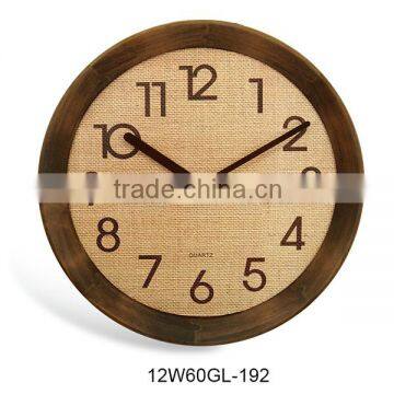 Home Decoration cutomized logo wooden wall clock