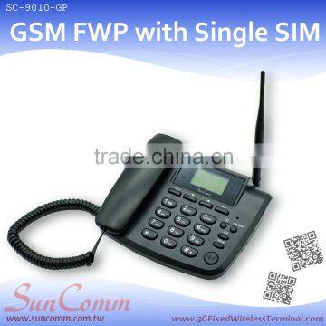 SC-9010-GP Hands-free and redial GSM Fixed Wireless Phone with single SIM Yagi Antenna support