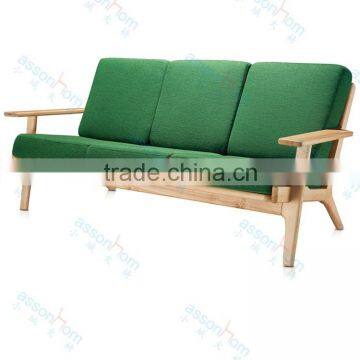 Hans Wegner Chair Wooden Sofa #AWF33