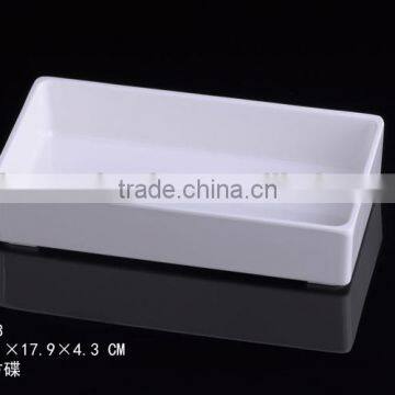 100% Mealmine A5 Top Food Grade 10" Cheap Unbreakable Melamine White Hard Plastic Plates With Custom Print photo-1