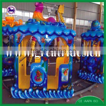 Outdoor Playground Kids Electric Mini Track Train For Amusement Park