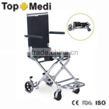 Rehabilitation Therapy Supplies aluminum wheelchair with small wheel portable lightweight wheelchair