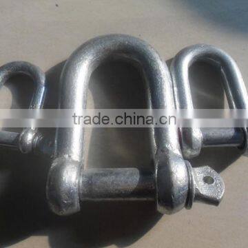 steel galvanized d shackles JIS type,dee shackle