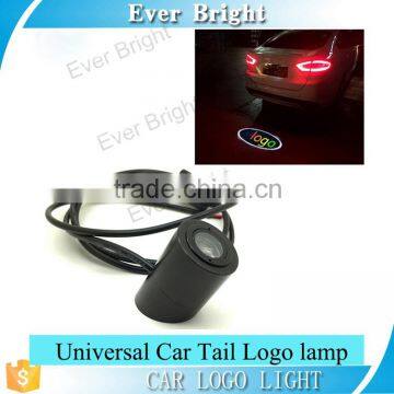 Car styling universal car tail logo light c-ree 3w LED plate welcome lights laser projector logo light