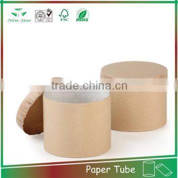 decorative wedding gift paper can kraft ppaer round can wholesale