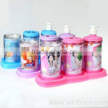 Household plastic cartoon bathroom sets DIY