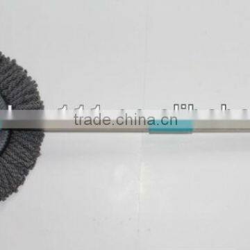 telescopic handle stainless steel pole microfiber twist mop