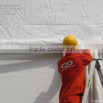 20x50m Football Field Structure Tents With Gable End Entrance Canopies 5x5m