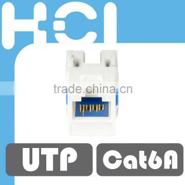 Network Cat6A 90 Degree UTP Punchdown Type Modular Keystone Jack photo-4
