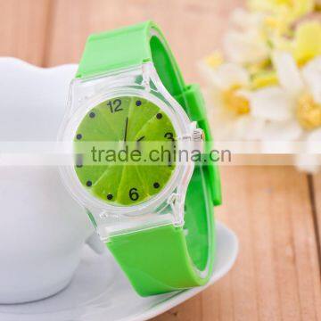 promotional gift cheap electric novel lovely fruit animal picture quartz watch for girls students