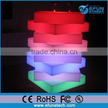 16 colors rechargeable interactive led flooring,light up led dance floor panels