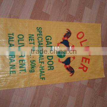 100% virgin polypropylene woven chicken 50kg feed bags factory in China