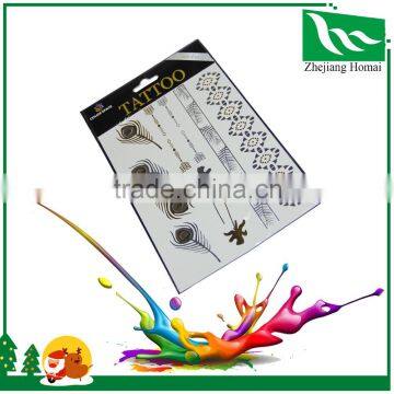 Custom Design Gold Self Adhesive Body Tattoo Sticker
