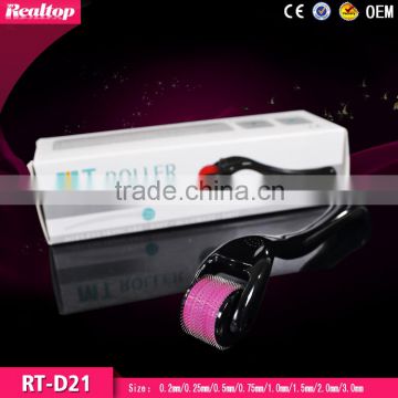 Factory made medical grade derma roller 540 microneedling system/ skin whitening pigment removal dark circles mesoroller