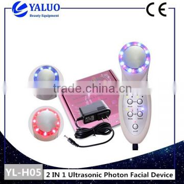 Hand Held Photon Ultrasonic Waves Facial Device 2 IN 1