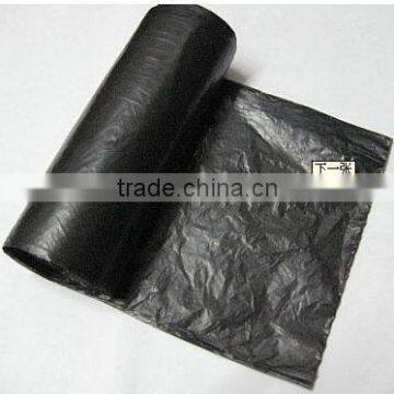 big black plastic garbage bag