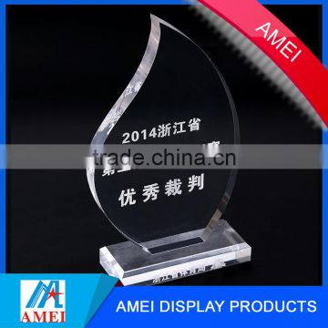 High quality transparent acrylic awards/trophy