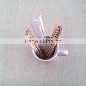 hot new products china factory wood stocked flavored wrapped coffee stir sticks