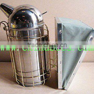 beekeeping equipment New Bee Hive Smoker Stainless Steel w/Heat Shield Beekeeping Equipment