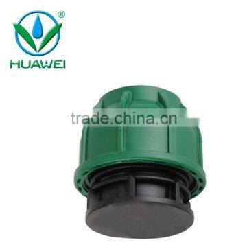 Agriculture Compression End Cap PN10 PE Pipe End Cap for irrigation