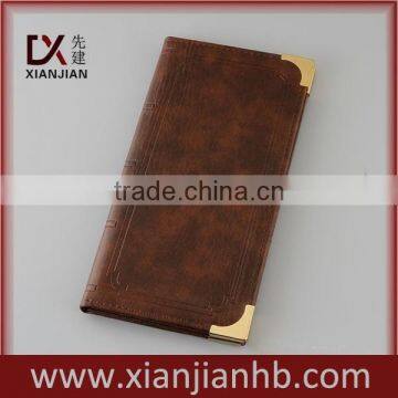 Custom Made Hotel Restaurant Metal Fasten Bill Folders With Sleeves (XJJD14) photo-4