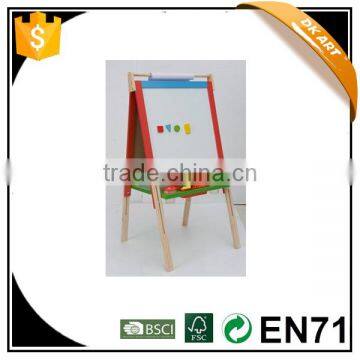 Fast delivery,wooden material double face easel , wood with painting