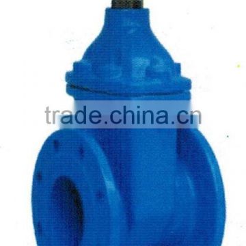 DIN 3352-F4 Non rising stem resilient soft seated gate valve (ductile iron gland)