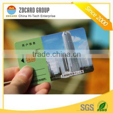 CMYK Printed Contact SLE4442 chip card