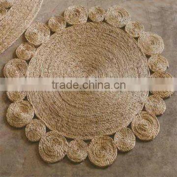 Round Sea Grass Carpet/water Hyacinth Carpet photo-6