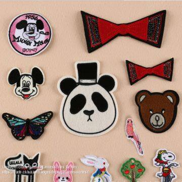 Wholesale promotion cheap custom national iron on patches embroidery