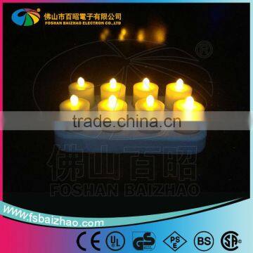 Low power consumption recharge LED flameless night bar candle lights