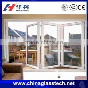 CE certificate new pattern insulating glass aluminium bi-folding window