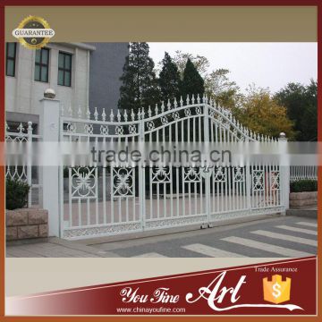 High Quality Wrought White Iron Gate For courtyard