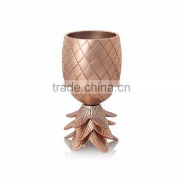 Copper,Brass Shining Pineapple Goblet mugs for drinking moscow mule