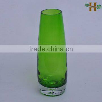 Mouth Blown Stained Glass Vases With Bubble photo-3