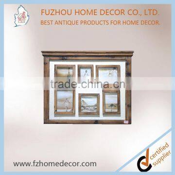 Decorative Antique Wooden Glass Photo Frame With Multi Opening photo-3