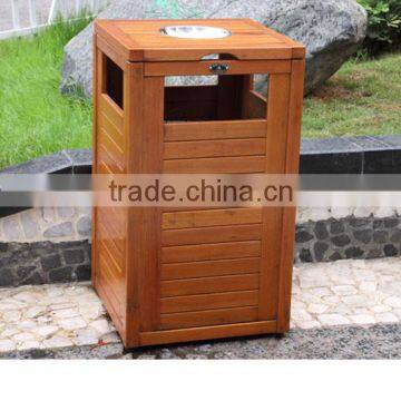 Arlau Outdoor Park Wood Garbage Bin photo-4
