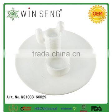 Ceramic White Porcelain Egg Tray, Egg Dish, Egg Holder, Egg Cup photo-3