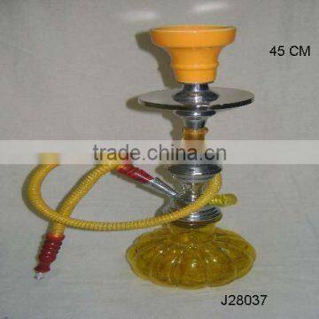 Coloured Glass Hookah with metal and ceramic parts